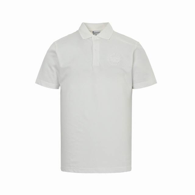 BURBERRY Summer new wheat horse embroidered lapel short-sleeved Polo shirt, made