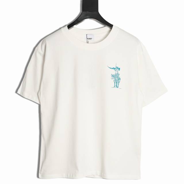 Burberry 25Ss small logo knight short-sleeved T-shirt The fabric is made of cust