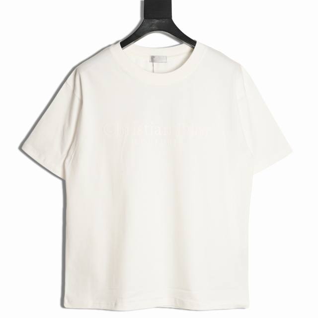 Dior 25Ss large letter short-sleeved T-shirt The fabric is made of customized 24