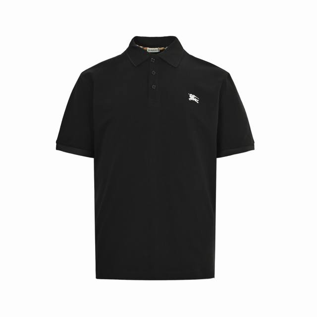 Burberry 25Ss Polo shirt with embroidered small warhorse logo Purchase the origi