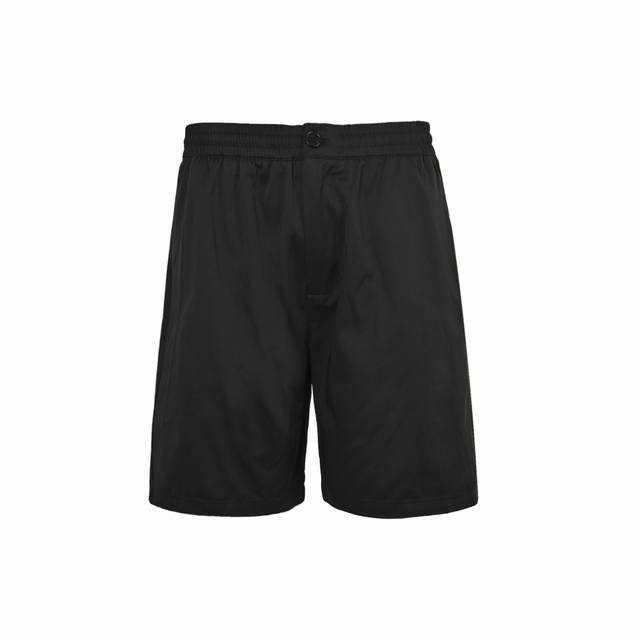 Ami 25Ss metal logo shorts with back pockets use 32-count 460g fabric with high