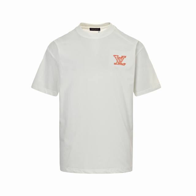Louis Vuitton 25Ss 3D large logo embroidered short sleeves DDD. Purchased from t