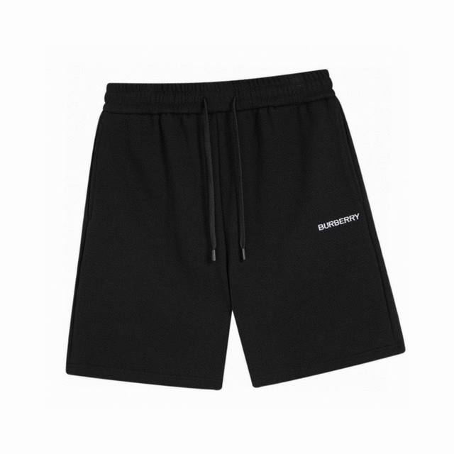 BURBERRY New summer style classic letter embroidered casual shorts Elastic waist