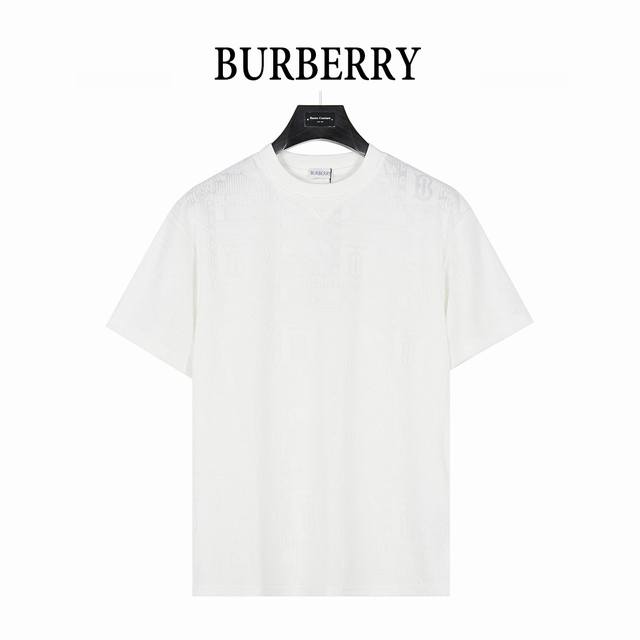 Burberry 25Ss Dark Pattern Tb War Horse Towel Jacquard Short Sleeve T-shirt Exqu