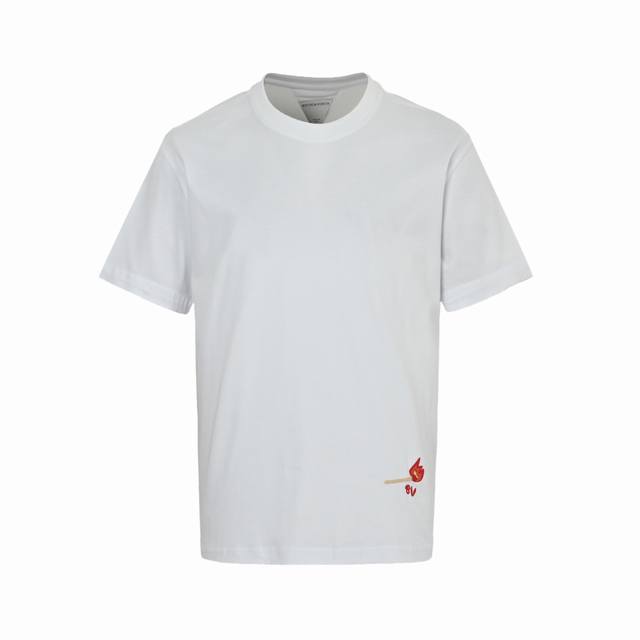 Bottega Veneta Bv 25Ss Matchstick embroidery short sleeves Made of cotton fabric