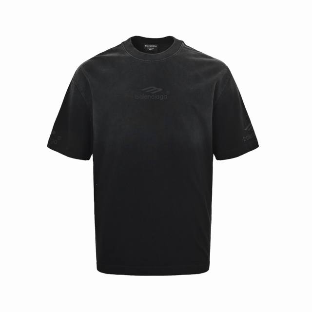 Balenciaga 25Ss ski series 3M printed washed short-sleeves The fabric is made of