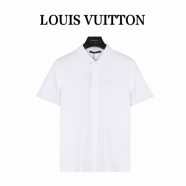 Louisvuitton Louis Vuitton embroidered signature short-sleeved Polo shirt Origin