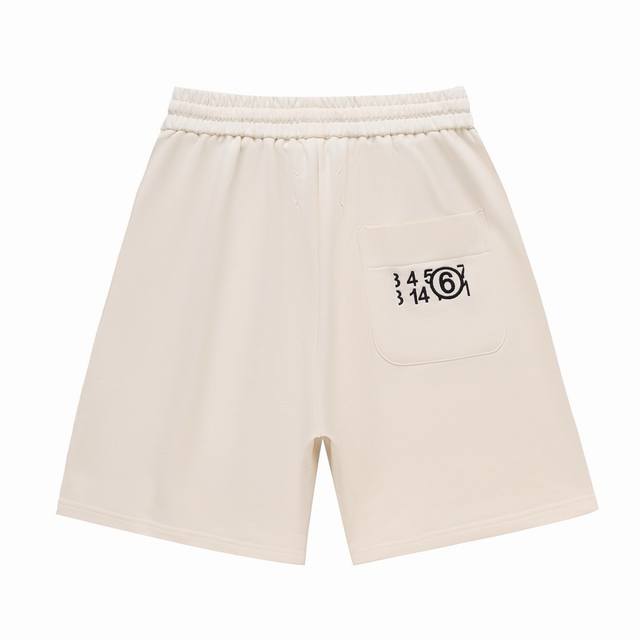 High version Maisonmargiela Margiela diagonal digital embroidered shorts, unise