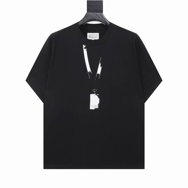 High version Maisonmargiela Margiela pass print short sleeves, unisex. Full of