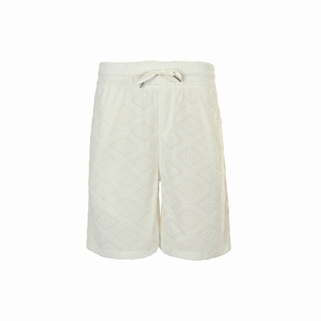 Givenchy 25Ss full print 4G grid jacquard shorts The fabric is made of active bl