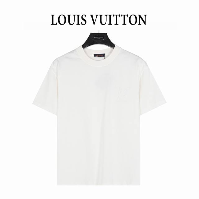 Louis Vuitton Louis Vuitton 25Ss Logo and four-leaf clover hot silver short-slee
