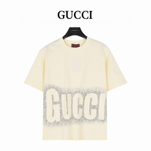 Gucci 25Ss printed large logo short-sleeved T-shirt The customer supply uses 260