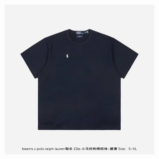 Beams X Polo Ralph Lauren 23Ss Pony Logo Embroidered Short Sleeve - Navy Since t