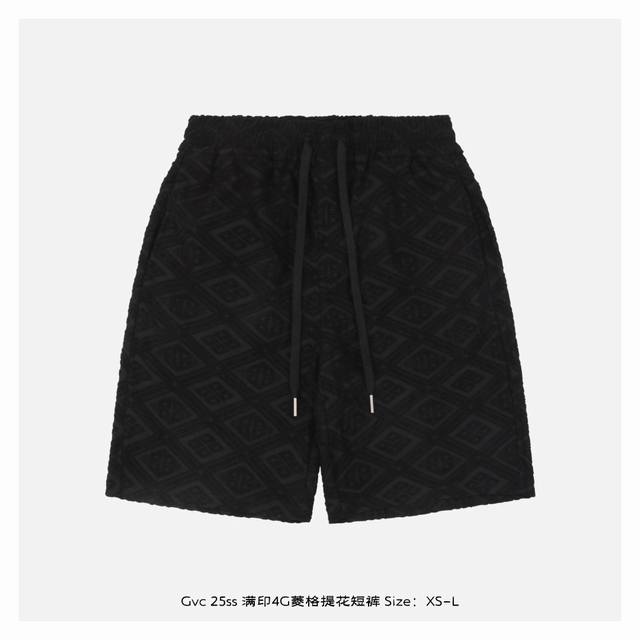 Givenchy 25Ss full print 4G diamond jacquard shorts Inspired by the retro style