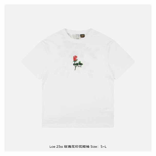 Loewe 25Ss rose print short sleeves Original purchase and development, using 40S