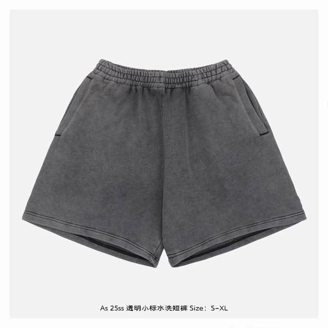 Acne Studios 25Ss Transparent Small Label Washed Shorts Heavy base: 380g high-de