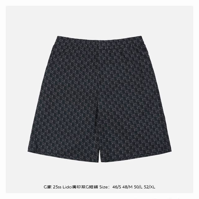 Gucci 25Ss Lido Full G Print Shorts The casual aesthetics of Tuscany beach clubs