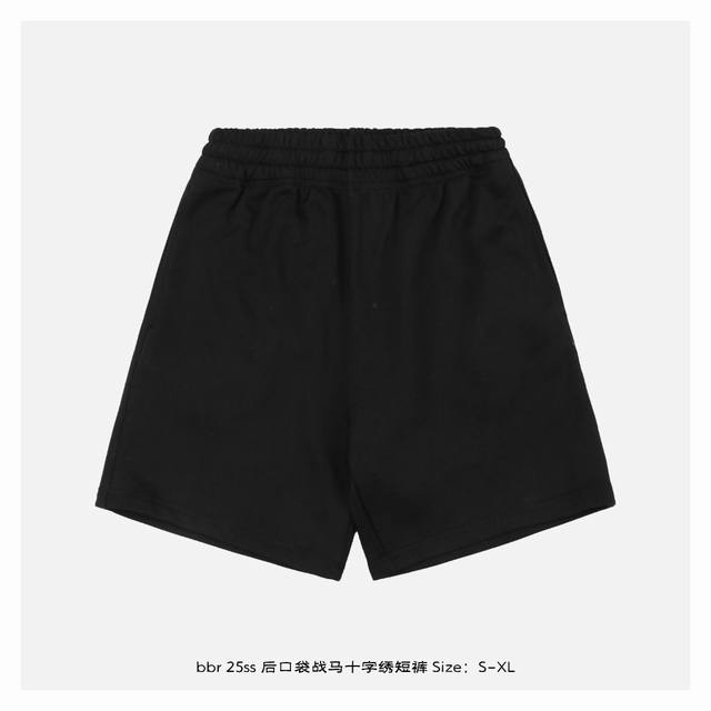 Burberry 25Ss back pocket warhorse cross stitch shorts The fabric is made of 380