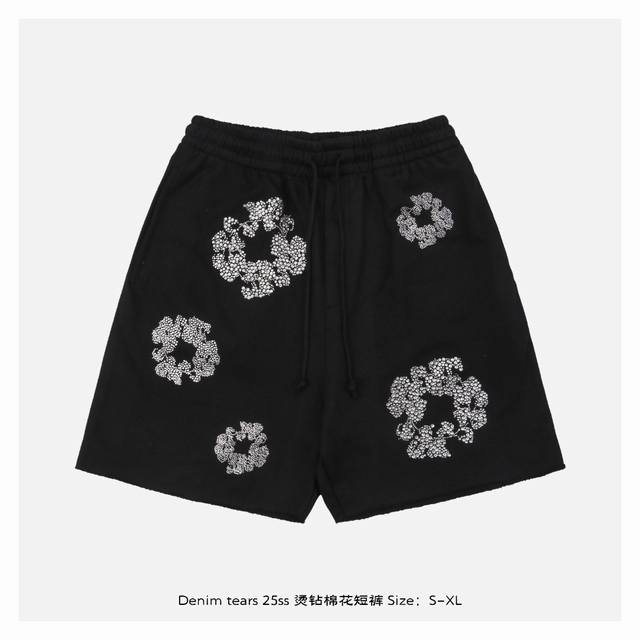 Denim Tears 25Ss hot diamond cotton shorts The original shorts cost less than 10