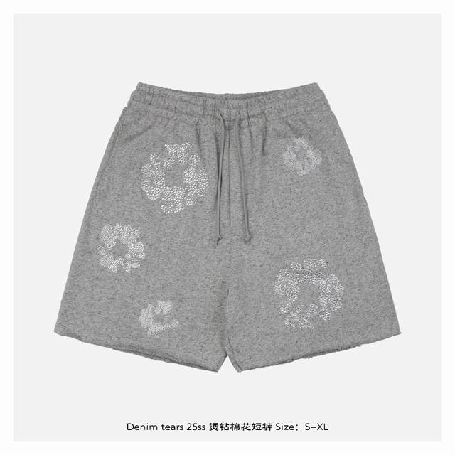 Denim Tears 25Ss hot diamond cotton shorts The original shorts cost less than 10