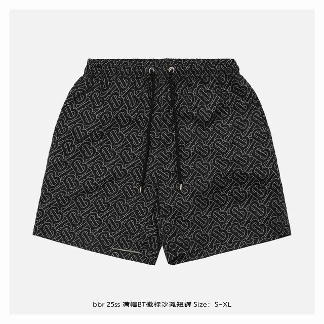Burberry 25Ss full-length Bt logo beach shorts Inspired by the retro style of th