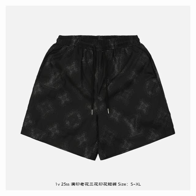 Lv 25Ss Full-printed old flower and three-flower print shorts Inspired by the re