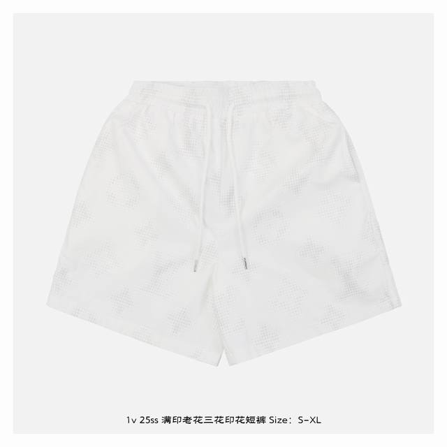 Lv 25Ss Full-printed old flower and three-flower print shorts Inspired by the re