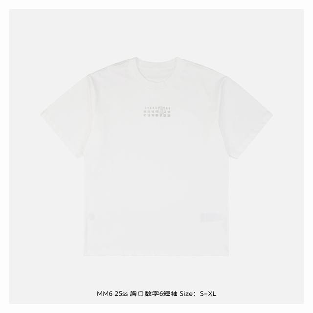 Maison Margiela 25Ss Short sleeves with number 6 on the chest Made of G M2 combe
