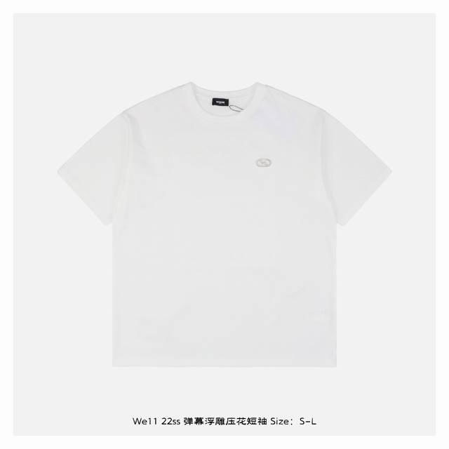 We11Done 22Ss Barrage embossed short sleeves The fabric is made of customized 35