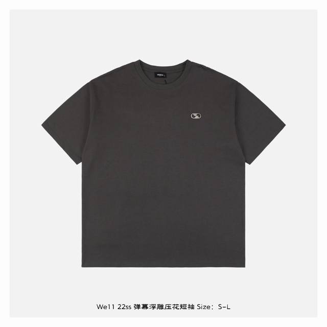 We11Done 22Ss Barrage embossed short sleeves The fabric is made of customized 35