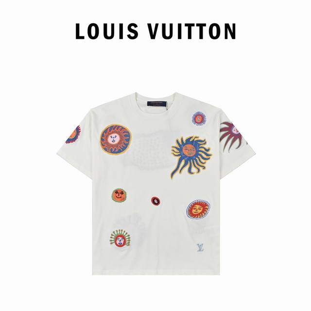 Louis Vuitton Louis Vuitton Sunfish embroidered couple short-sleeved T-shirt Mad