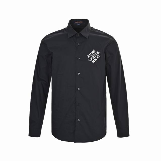 Louis Vuitton 25Ss Embroidered Letter Logo Shirt Due to the customized fabric an