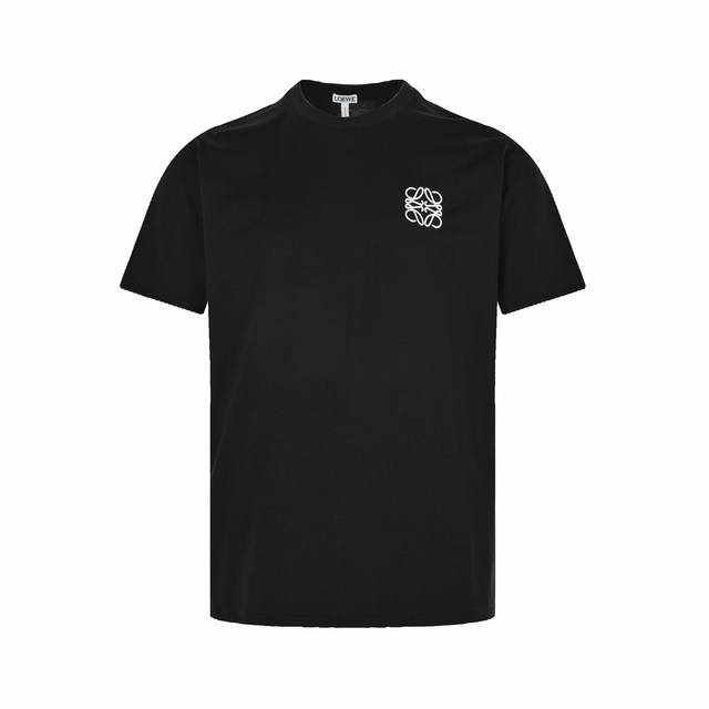 Loewe classic embroidered Logo short sleeves Original operation Custom-woven and