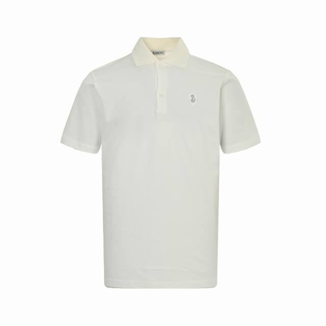 Burberry 25Ss Shield Embroidered Polo Short Sleeves 25Ss new Polo shirt, made of