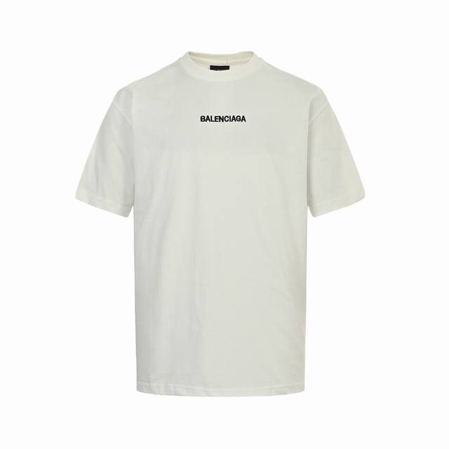 Balenciaga Balenciaga front and back embroidered letter short sleeves Exclusive