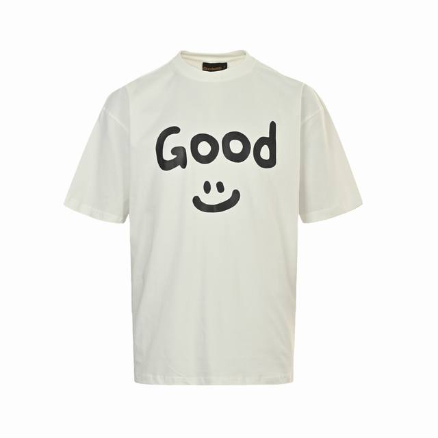 Drew House Good Letter Smiley Face Print Short High Weight 280g Double Yarn Cott