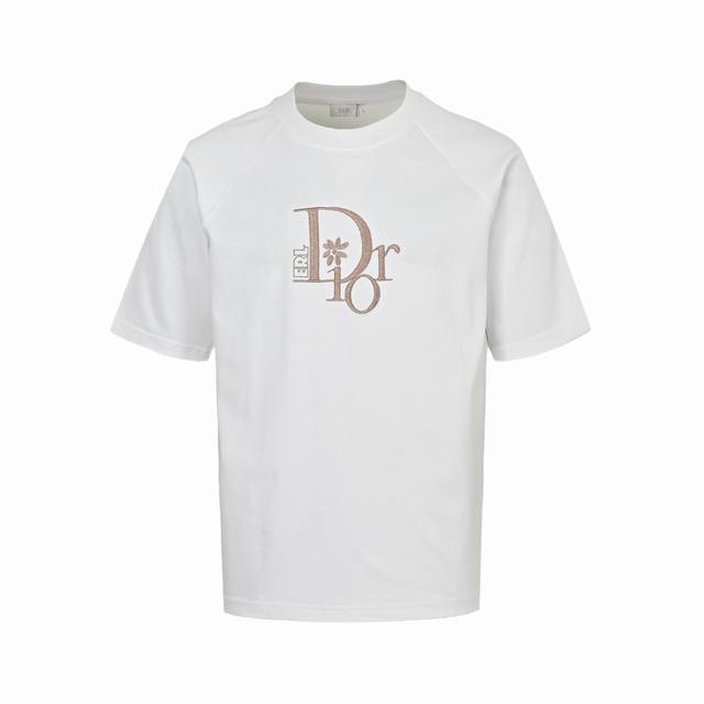 Dior Dior & Erl joint embroidered Logo short sleeves Limited edition Zp is hard