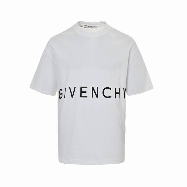 Givenchy Givenchy front and back embroidered logo short sleeves Made of 50s merc