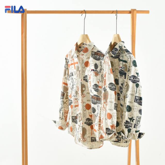 New Fila 25 Hong Kong style embroidered personalized printed shirt jacket made