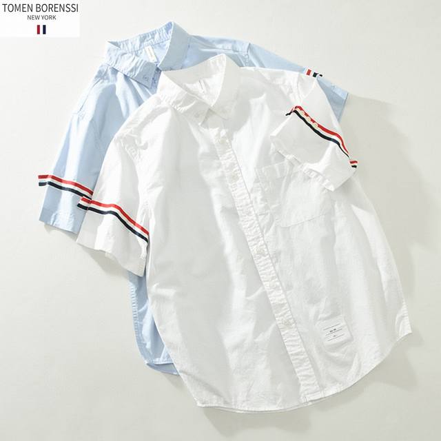 New Thombrowne.Tb High-quality Hong Kong style washed trendy cotton shirt jacket
