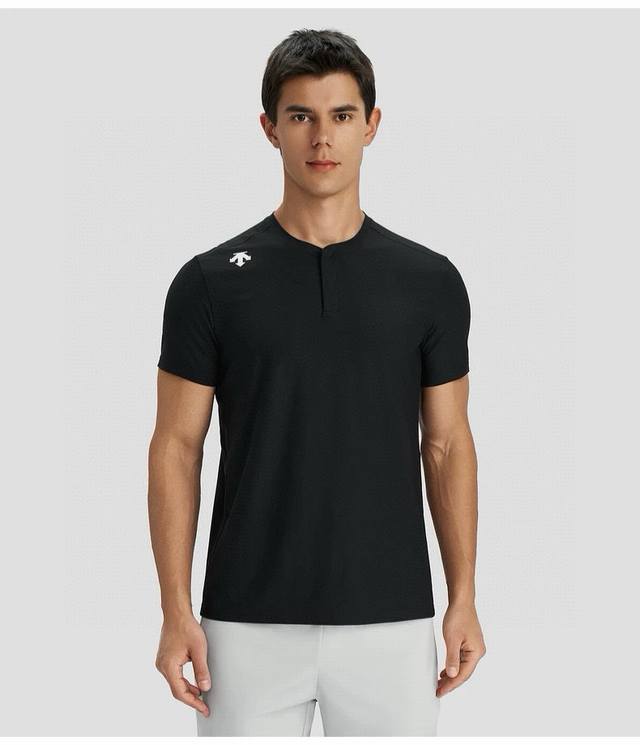 Details Descente men's ice silk quick-drying short-sleeved T-shirt with conceale