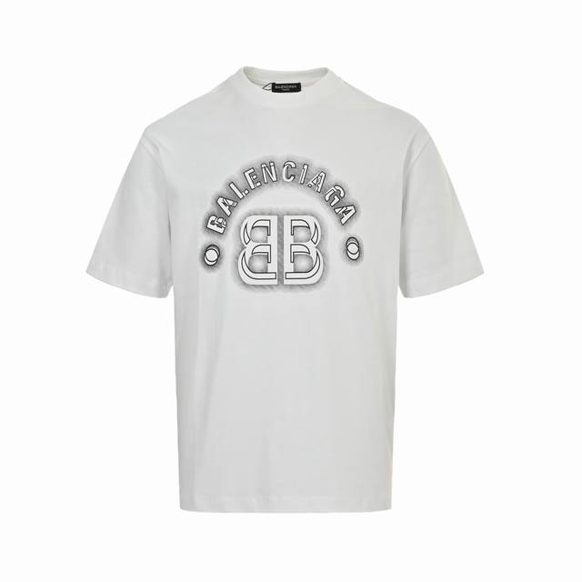 Balenciaga 25Ss 3D letter print short sleeves Standard digital direct printing t