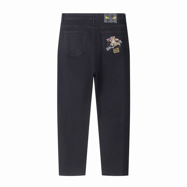 Fendi little dinosaur embroidered jeans The latest product, available at the cou