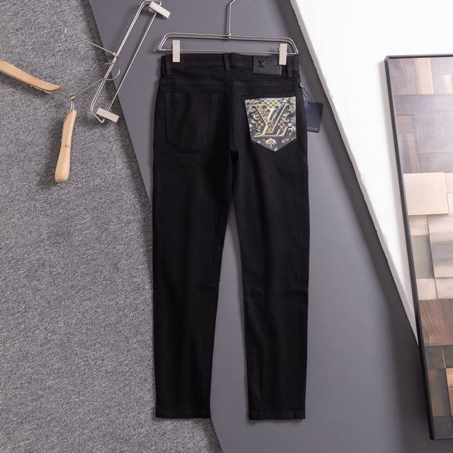 Louis Vuitton Louis Vuitton LV washed high-grade blue gradient old flower logo j