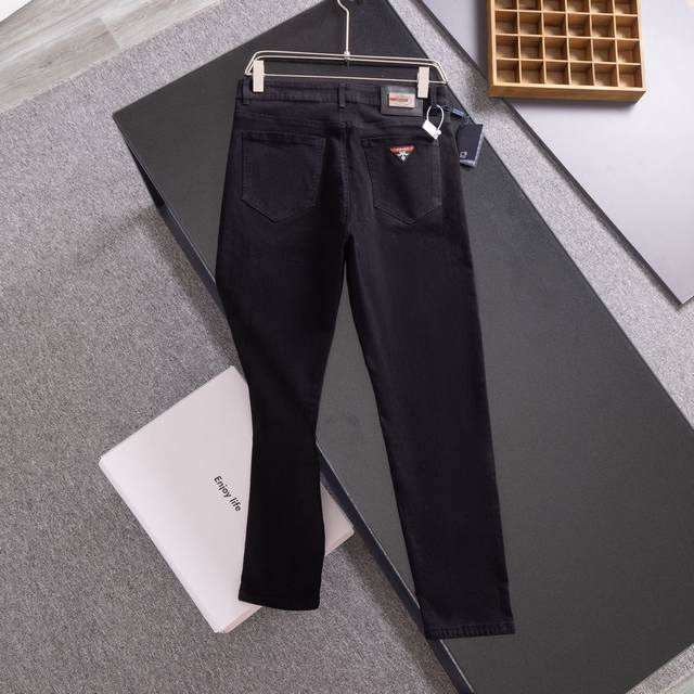 Prada 24 Early Autumn Men's Jeans Original Factory, Original Cloth, Original Wa