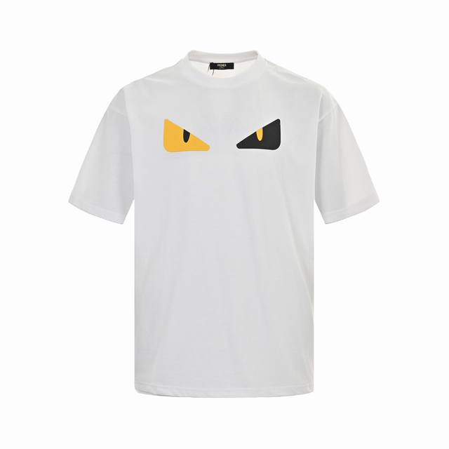 Fendi Fendi classic monster rubber eyes short sleeves Summer new monster eyes ru
