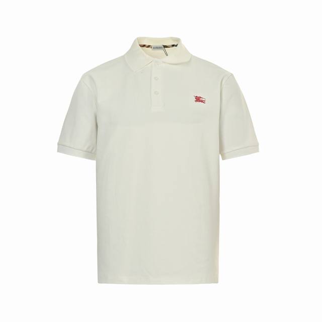 Burberry 25Ss Polo shirt with embroidered small warhorse logo Purchase the origi