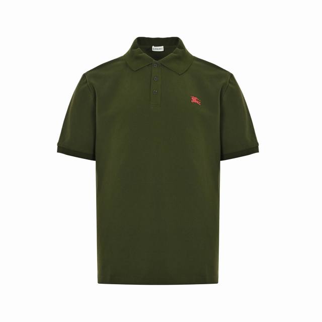Burberry 25Ss Polo shirt with embroidered small warhorse logo Purchase the origi