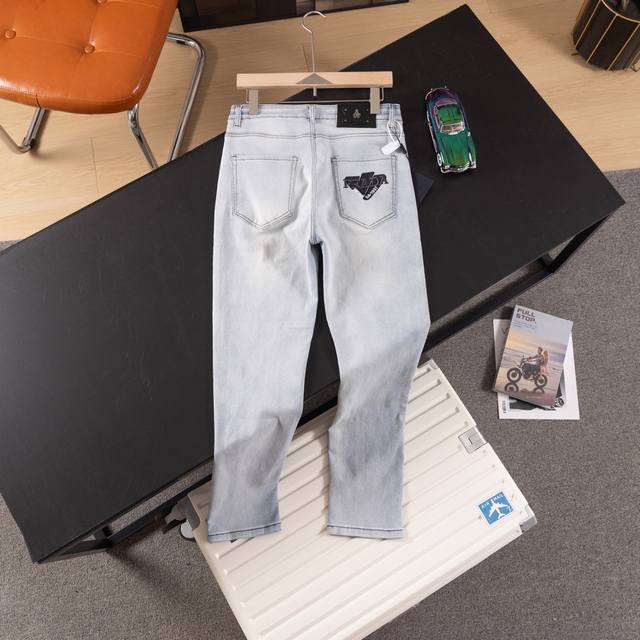Prada Prada top-level correct version luxury jeans, if the actual picture is in