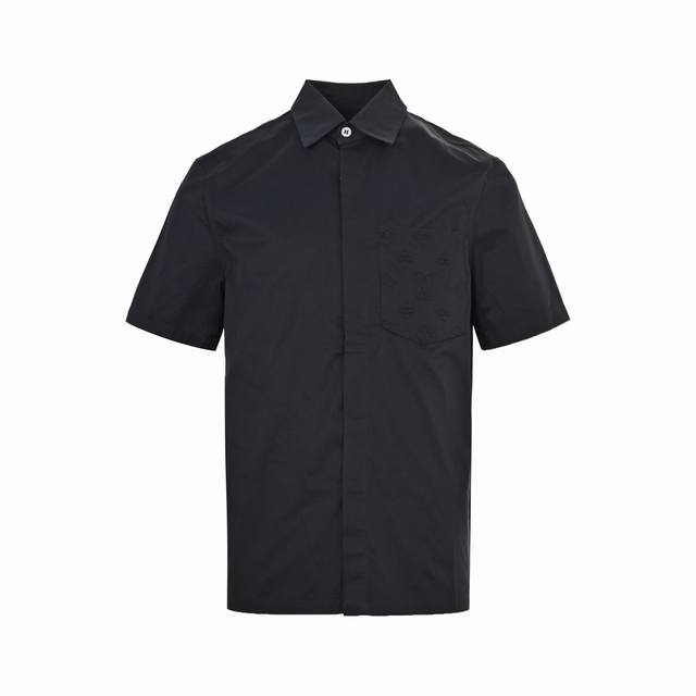 Louis Vuitton 25Ss Pocket Monogram Embossed Short Sleeve Shirt Lv's new short sl